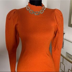 Puff Sleeve Sweater dress NWT